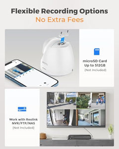 8MP PoE Security Camera System with Smart Pet Detection