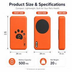 Smart Dog Health & Activity Monitoring Collar with App Controls