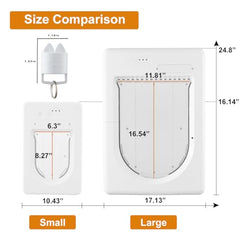 Smart Electronic Pet Door with 3 Modes for Small & Medium Pets