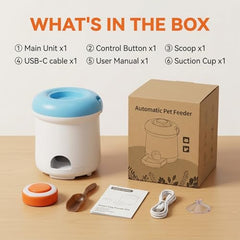 Button-Activated Automatic Dog Treat Dispenser Interactive Toy
