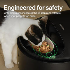 Automatic Wet Food Pet Feeder with Stainless Steel Bowl