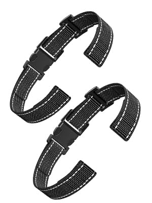 2-Pack Reflective Nylon Straps for GPS Dog Collars
