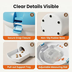 Button-Activated Automatic Dog Treat Dispenser Interactive Toy