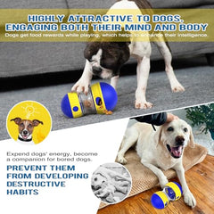 Interactive Dog Treat Dispenser Ball Toy for Mental Stimulation