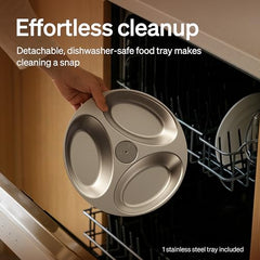 Automatic Wet Food Pet Feeder with Stainless Steel Bowl