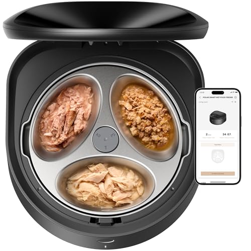 Automatic Wet Food Pet Feeder with Stainless Steel Bowl