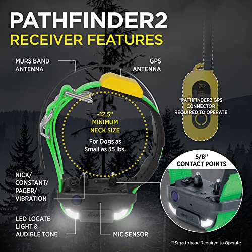 Dog GPS Tracker & Training Collar with Real-Time Tracking App