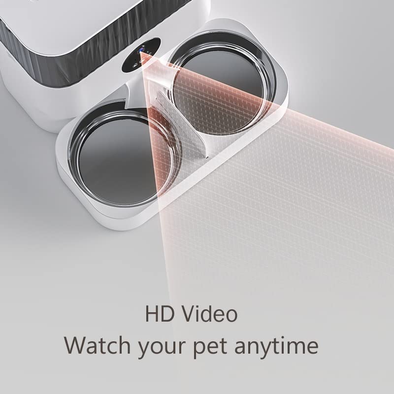 5L Automatic Smart Pet Feeder with Dual Bowls & Timed Feeding