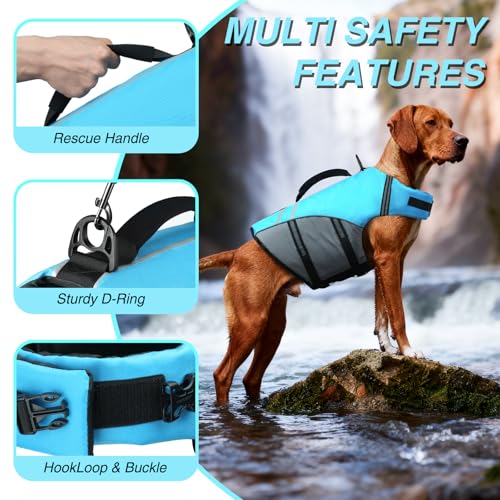 Sports-Style Dog Life Vest for Swimming & Water Safety