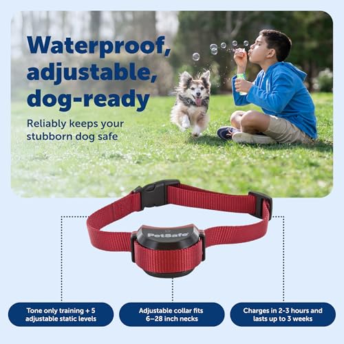 PetSafe Wireless Electric Dog Fence with Waterproof Rechargeable Collar