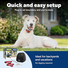 PetSafe Wireless Electric Dog Fence with Waterproof Rechargeable Collar