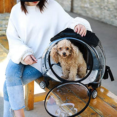 Portable Breathable Pet Carrier Backpack for Travel & Outdoor Use