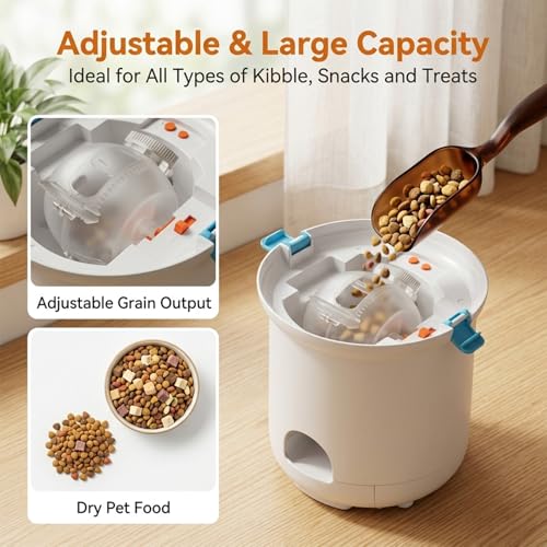 Button-Activated Automatic Dog Treat Dispenser Interactive Toy