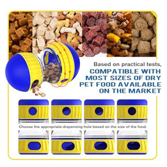 Interactive Dog Treat Dispenser Ball Toy for Mental Stimulation