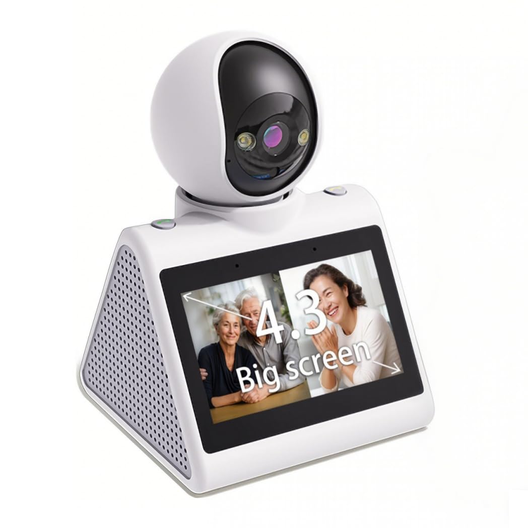 1080P Pet Security Camera with 4.3" Screen & Motion Detection