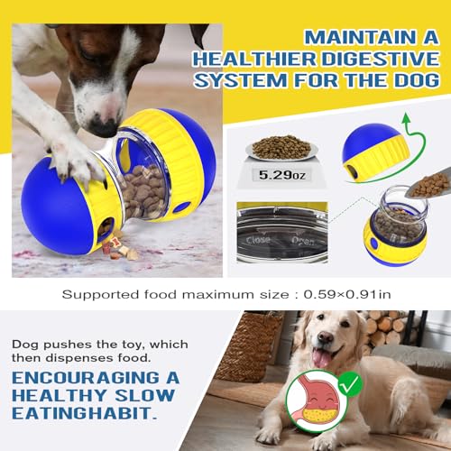 Interactive Dog Treat Dispenser Ball Toy for Mental Stimulation