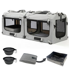Extra Large Soft-Sided Pet Carrier, Foldable & Ventilated for Travel