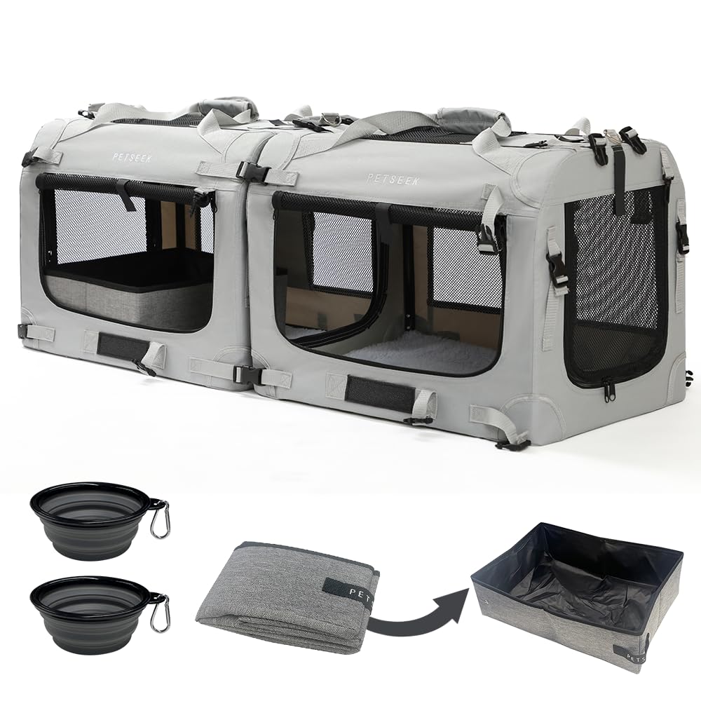 Extra Large Soft-Sided Pet Carrier, Foldable & Ventilated for Travel