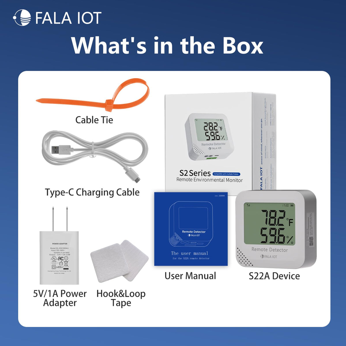 4G Remote Pet Temperature & Humidity Monitor with App Alerts