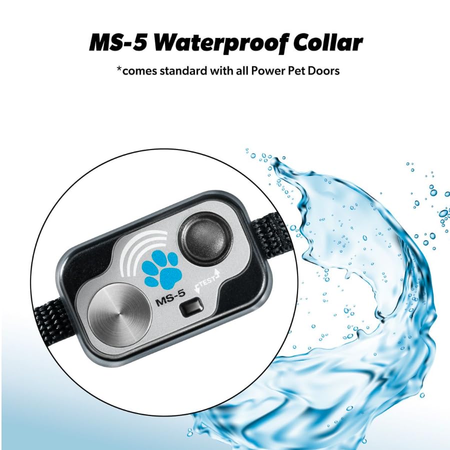 Automatic Electronic Pet Door with Secure Access for Medium Dogs