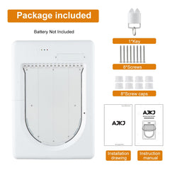 Smart Electronic Pet Door with 3 Modes for Small & Medium Pets