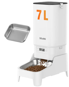 7L Automatic Pet Feeder with Desiccant Bag & Dual Power Supply