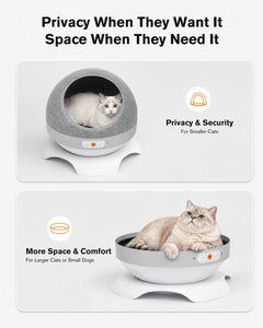 Smart Heated & Cooling Cat House for Small to Medium Cats