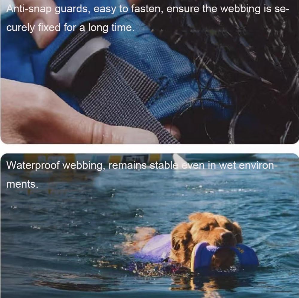 Adjustable Dog Life Jacket with Handle for Swimming & Boating