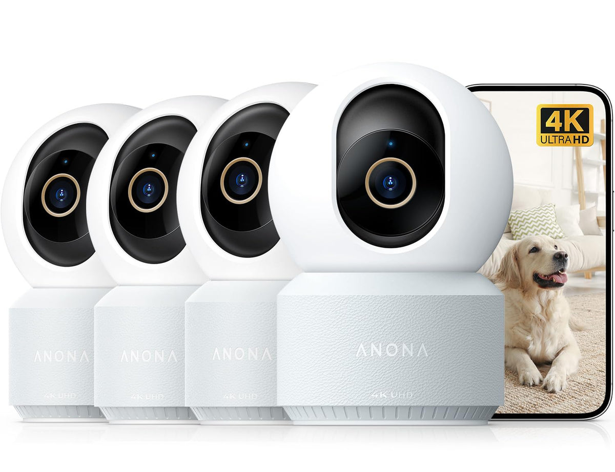 4K Indoor Pet Security Camera with HD Video Monitoring