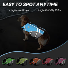 Sports-Style Dog Life Vest for Swimming & Water Safety