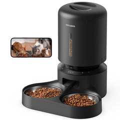 5L Automatic Pet Feeder with Dual Stainless Steel Bowls