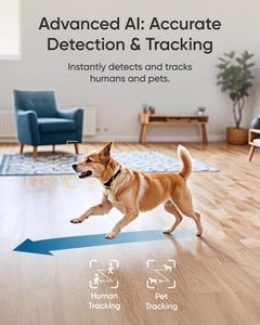 4K Indoor Pet Camera with 360° Pan-Tilt & Auto Tracking