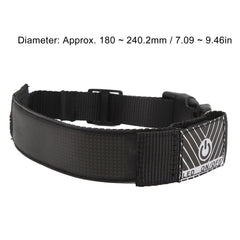 Rechargeable LED Dog Collar with App Control & High Visibility