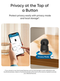 4K Indoor Pet Camera with 360° Pan-Tilt & Auto Tracking