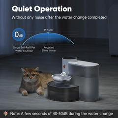 Smart Automatic Cat Water Dispenser with Filtered Water Flow