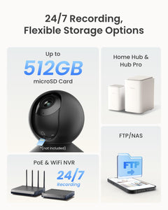 5MP Indoor Pet Camera with 3X Zoom & Auto Tracking