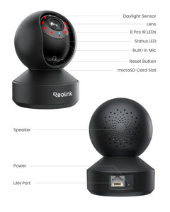 5MP Indoor Pet Camera with 3X Zoom & Auto Tracking