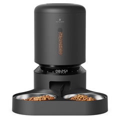 5L Automatic Pet Feeder with Dual Stainless Steel Bowls