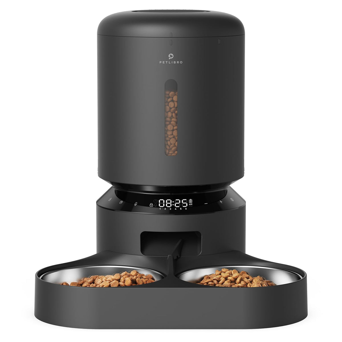 5L Automatic Pet Feeder with Dual Stainless Steel Bowls