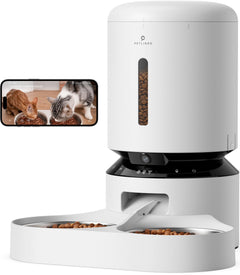 5L Automatic Pet Feeder with Dual Stainless Steel Bowls