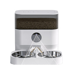 5L Automatic Smart Pet Feeder with Dual Bowls & Timed Feeding