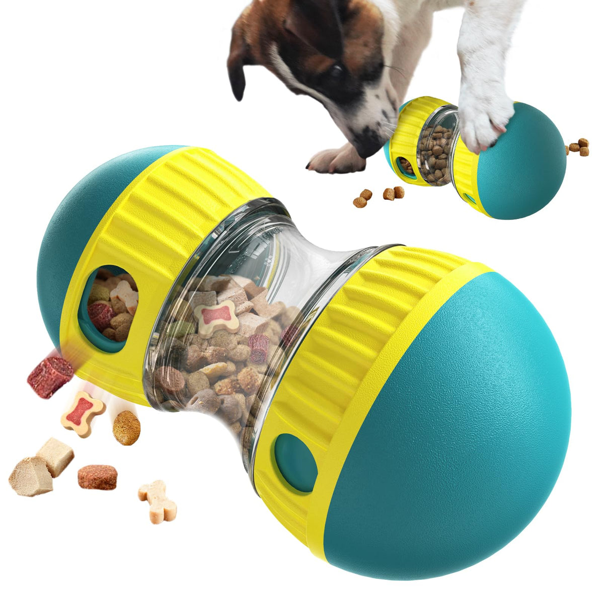 Interactive Dog Treat Dispenser Ball Toy for Mental Stimulation