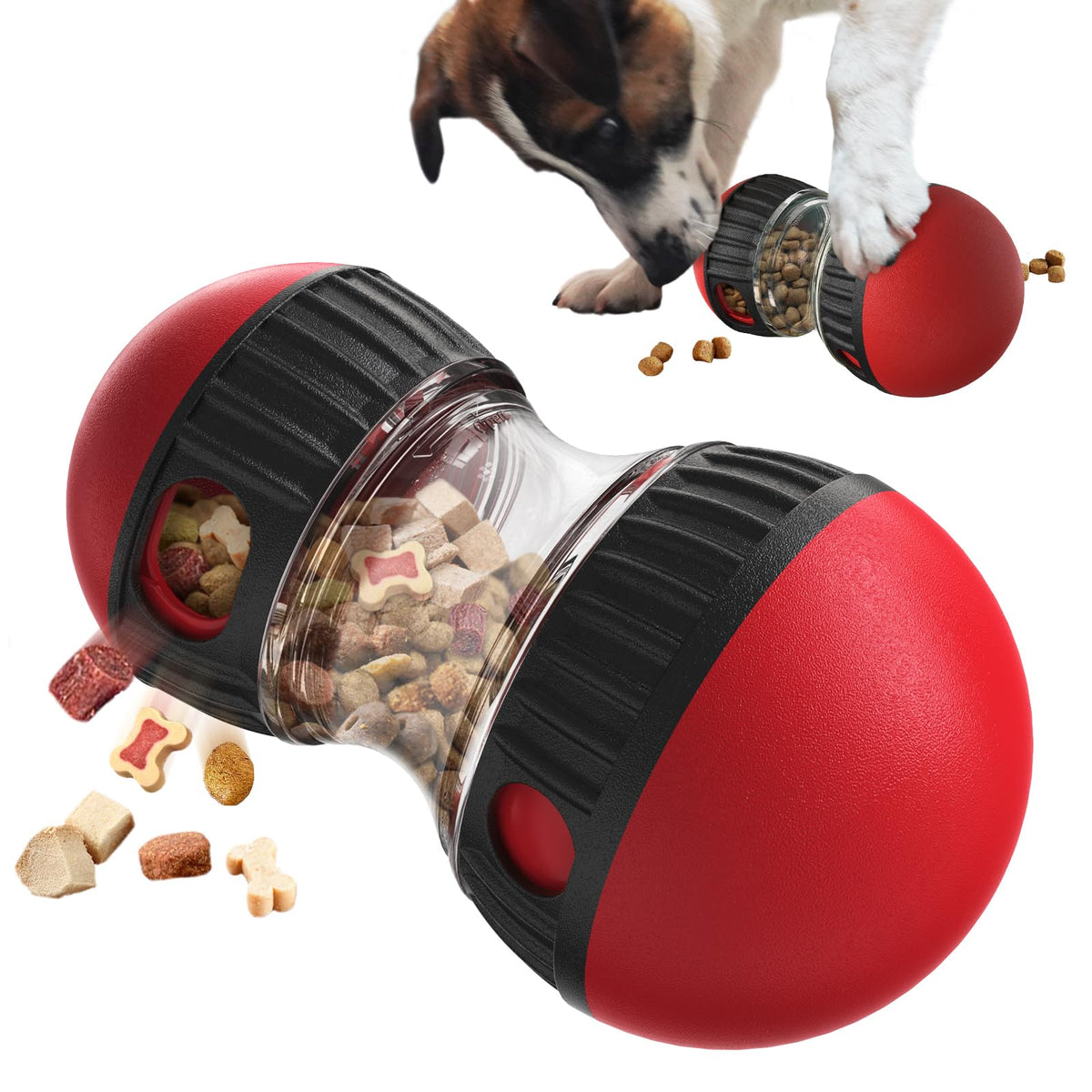 Interactive Dog Treat Dispenser Ball Toy for Mental Stimulation