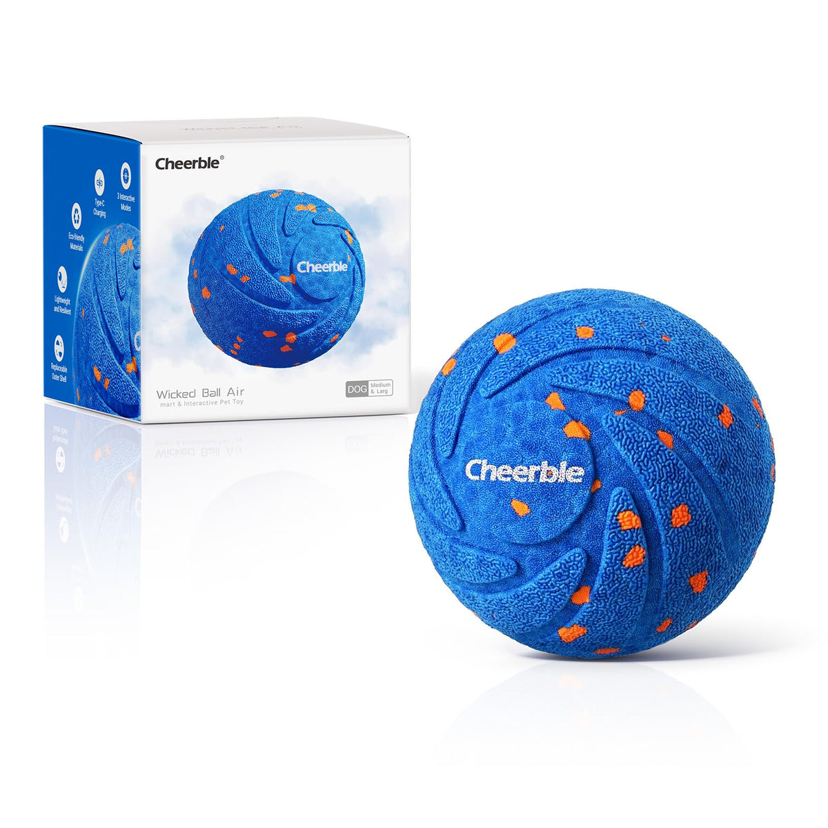Cheerble Wicked Ball AIR Interactive Automatic Dog Toy