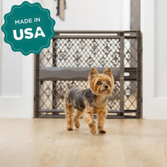 Portable Expandable Pressure-Mounted Pet Gate for Doorways
