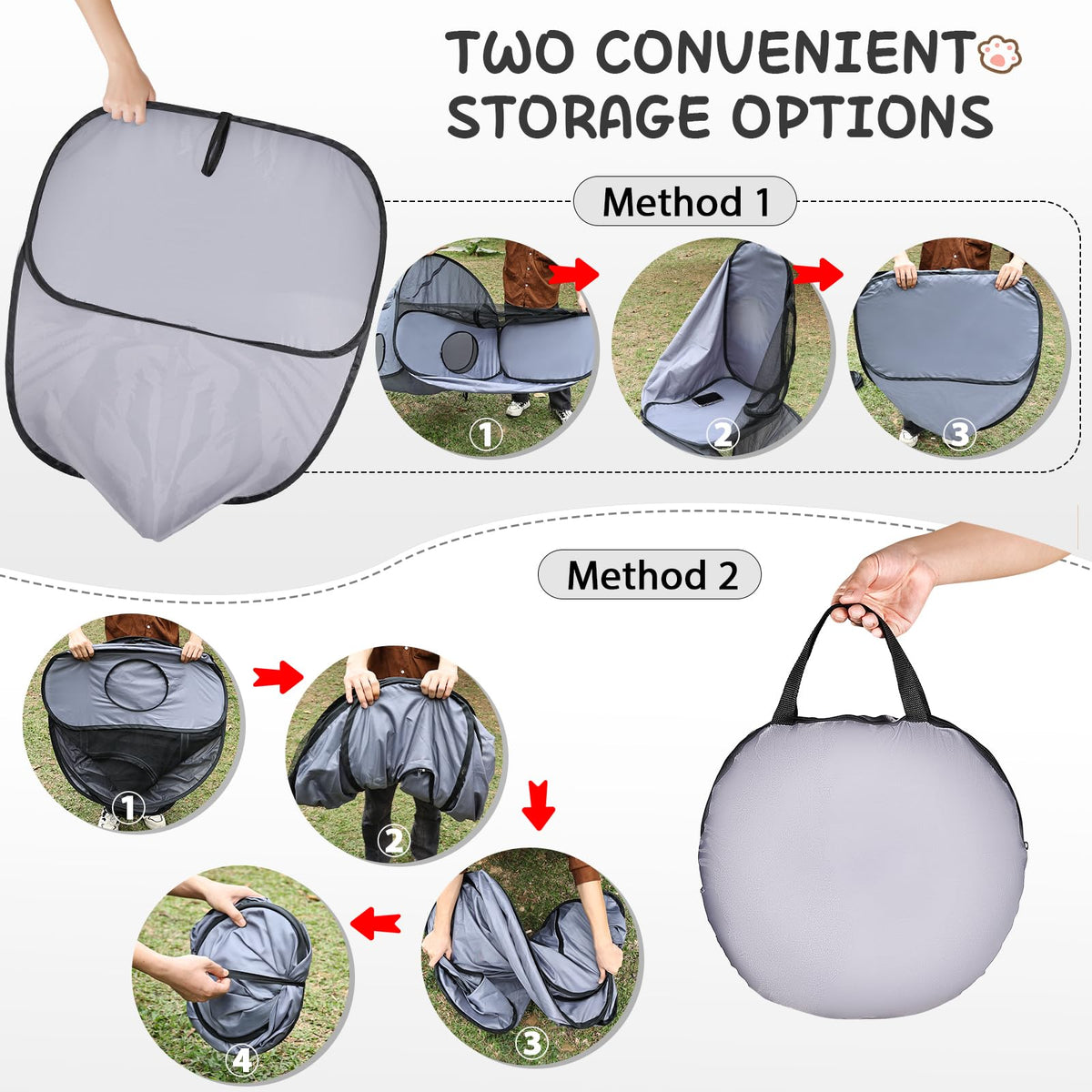Portable Pet Playpen & Cat Tunnel for Indoor & Outdoor Use