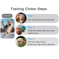 Dog Training Clicker with Wrist Strap & Keyring for Pets