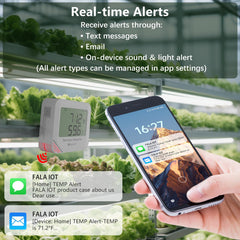 4G Remote Pet Temperature & Humidity Monitor with App Alerts