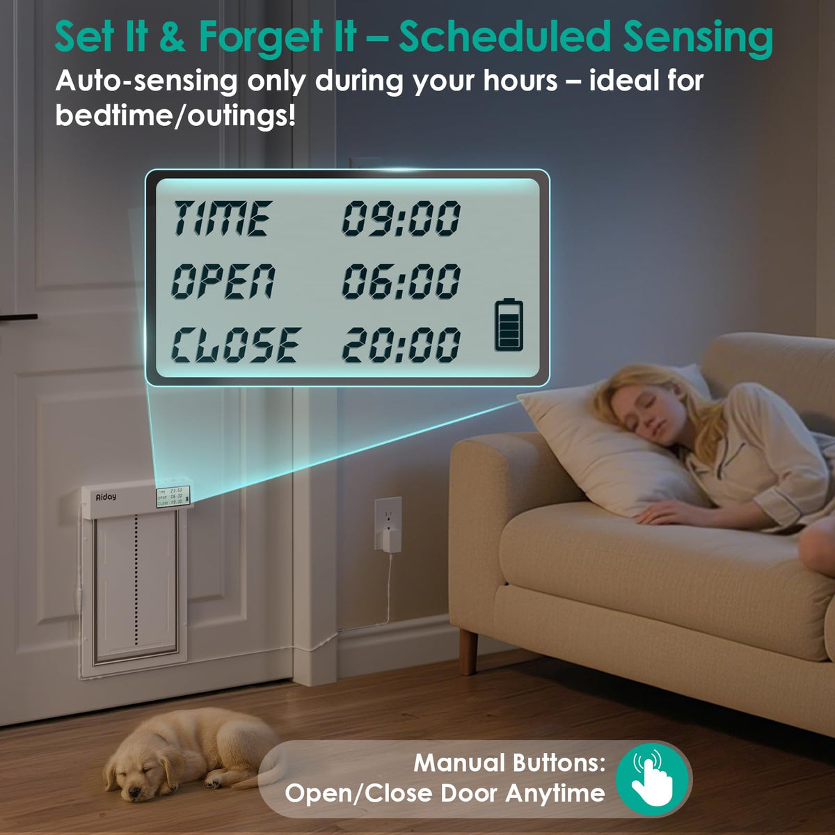 Automatic Smart Dog Door with Secure Pet Access Control