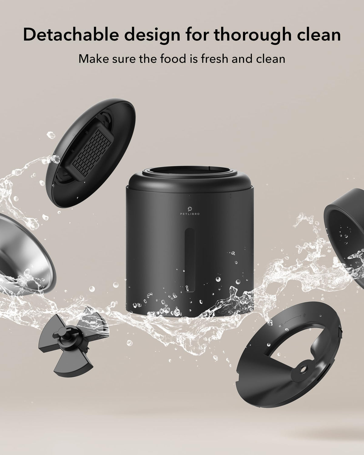 5L Automatic Pet Feeder with Dual Stainless Steel Bowls